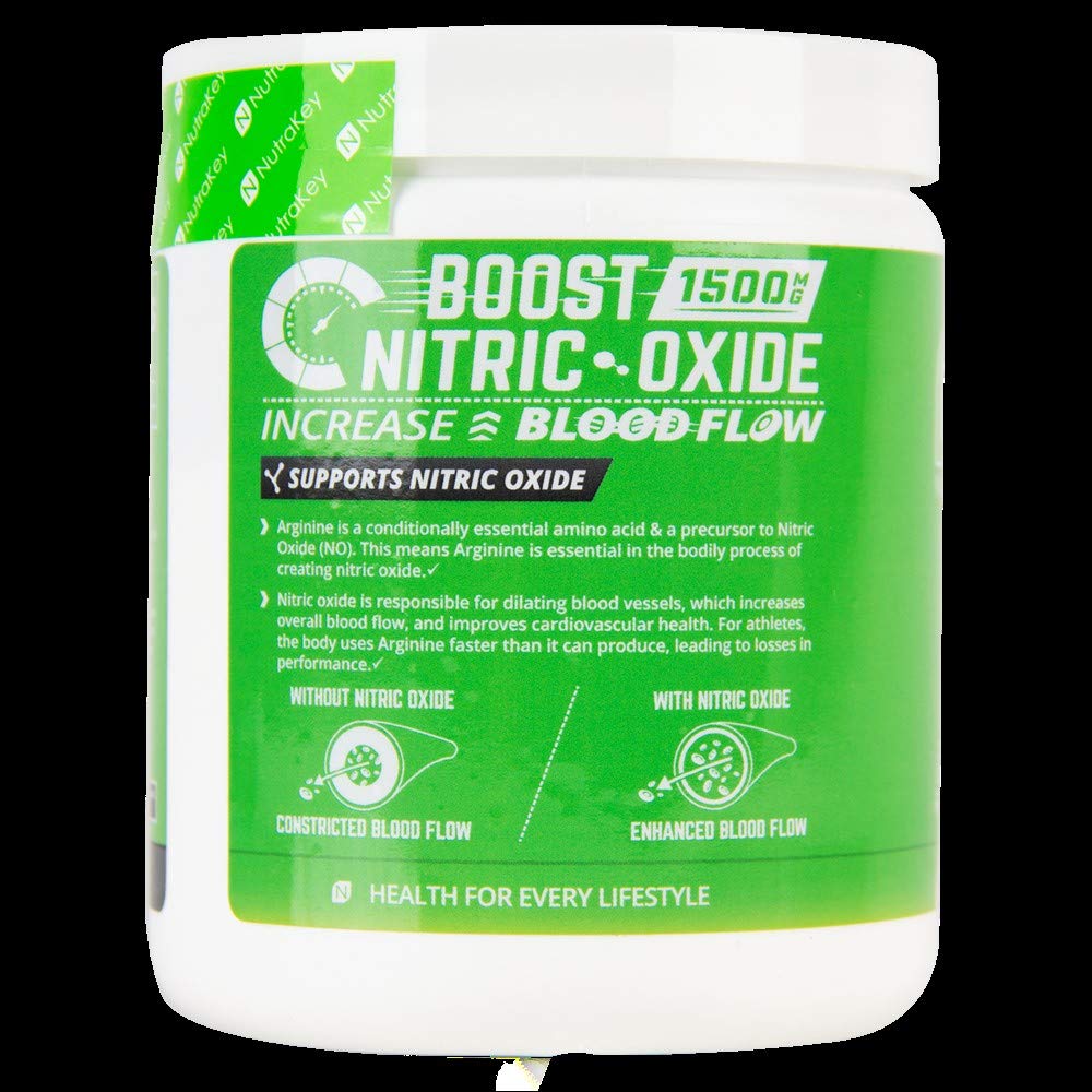 NutraKey Arginine Poudre Doseur: dose facile pour une utilisation post-entraînement.