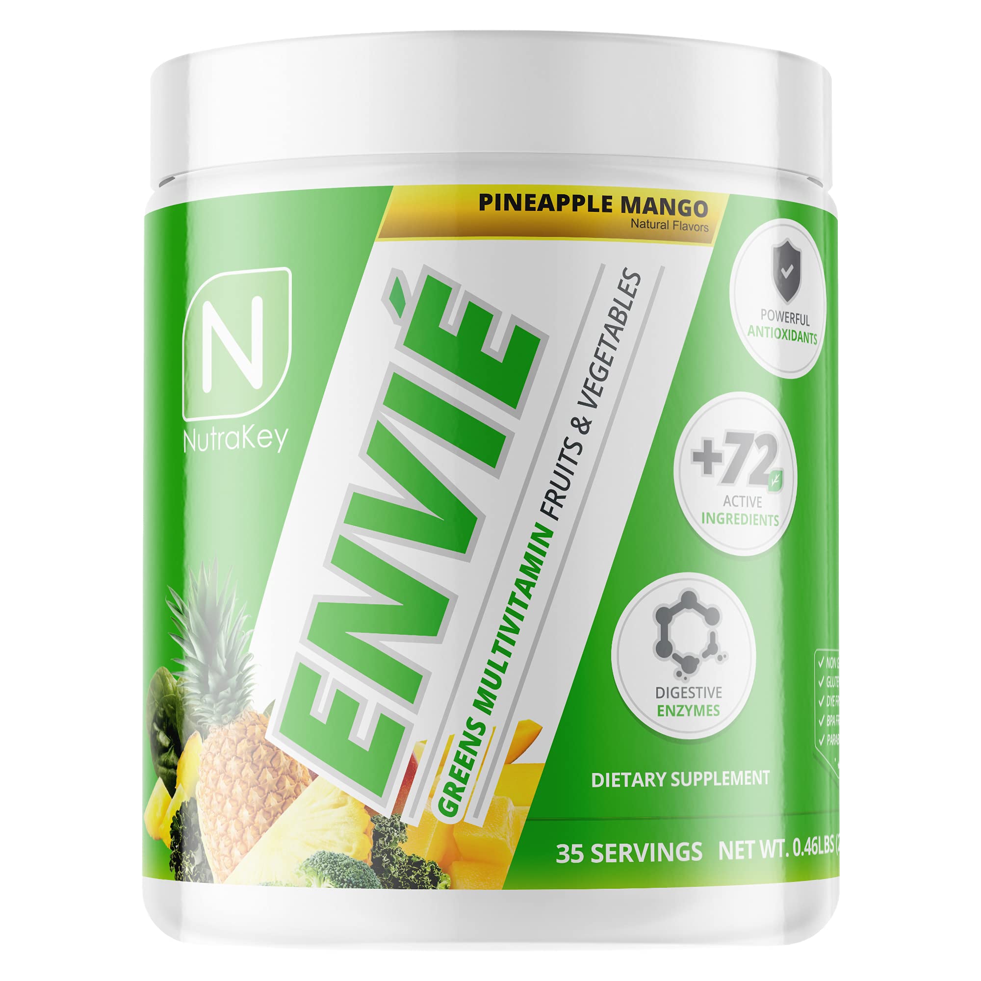 NutraKey Envie Multivitamine Poudre avec doseur, prise pratique et équilibrée.