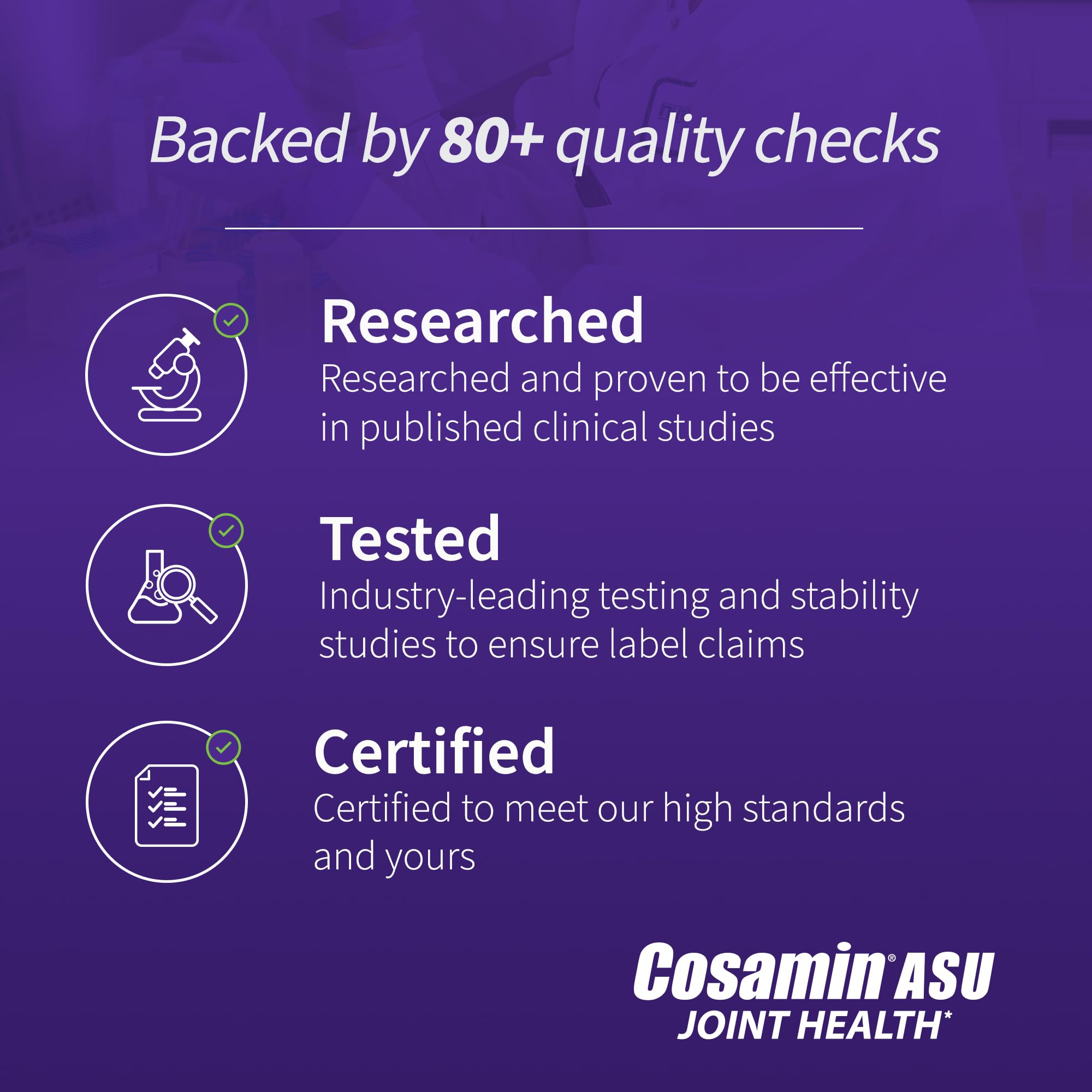 Cosamin ASU Nutramax: emballage et contenus détaillés