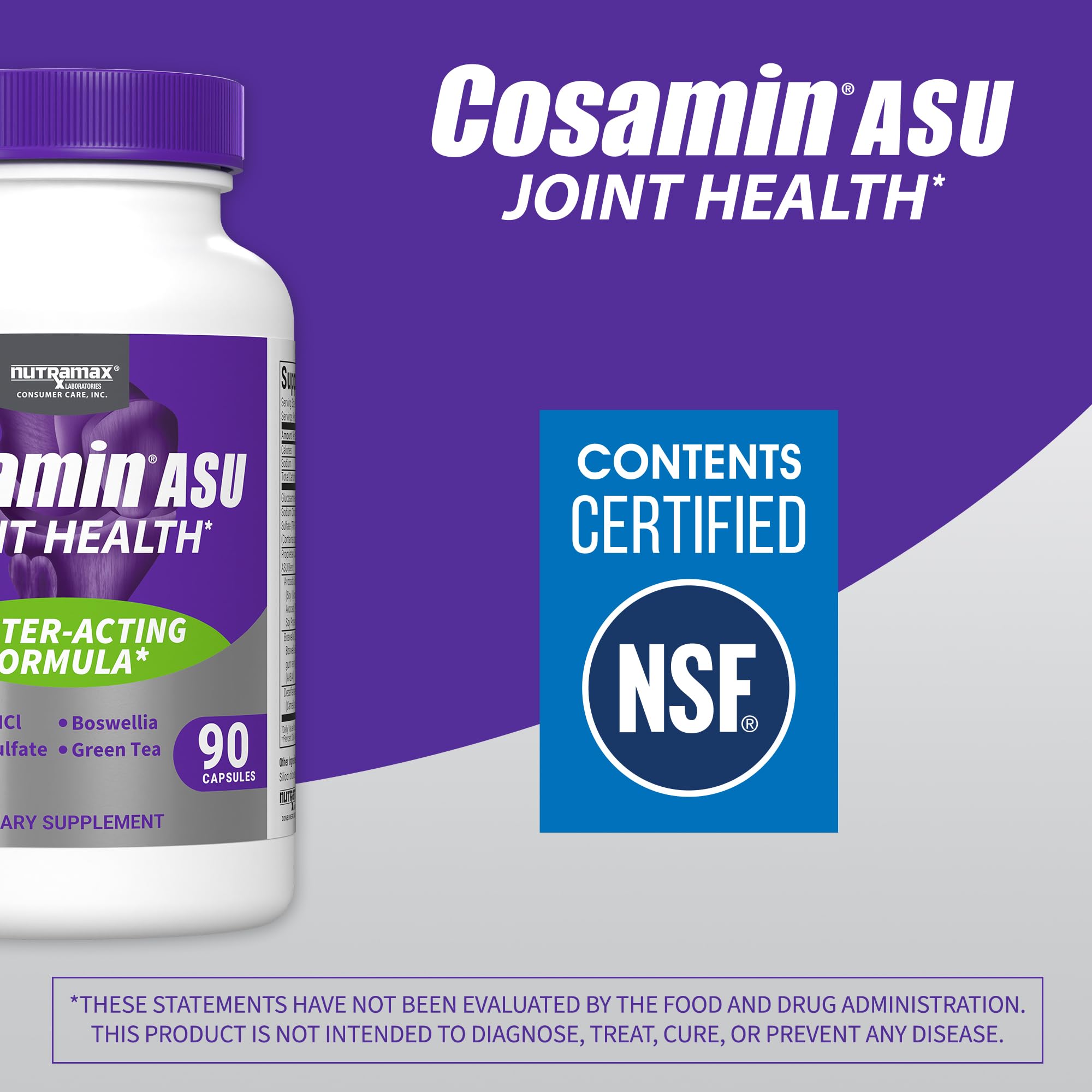 Cosamin ASU Nutramax: contrôle qualité et traçabilité visibles
