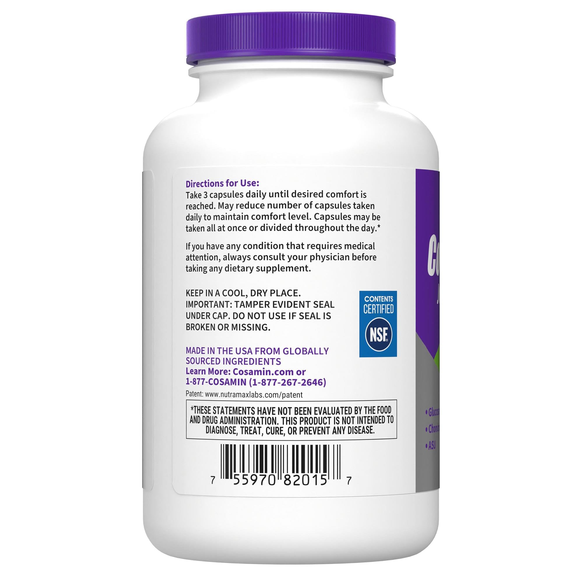 Cosamin ASU Nutramax: présentation idéale pour le consommateur
