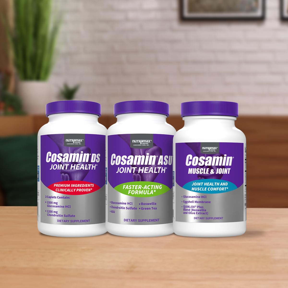 Cosamin ASU Nutramax: emballage pratique pour usage quotidien