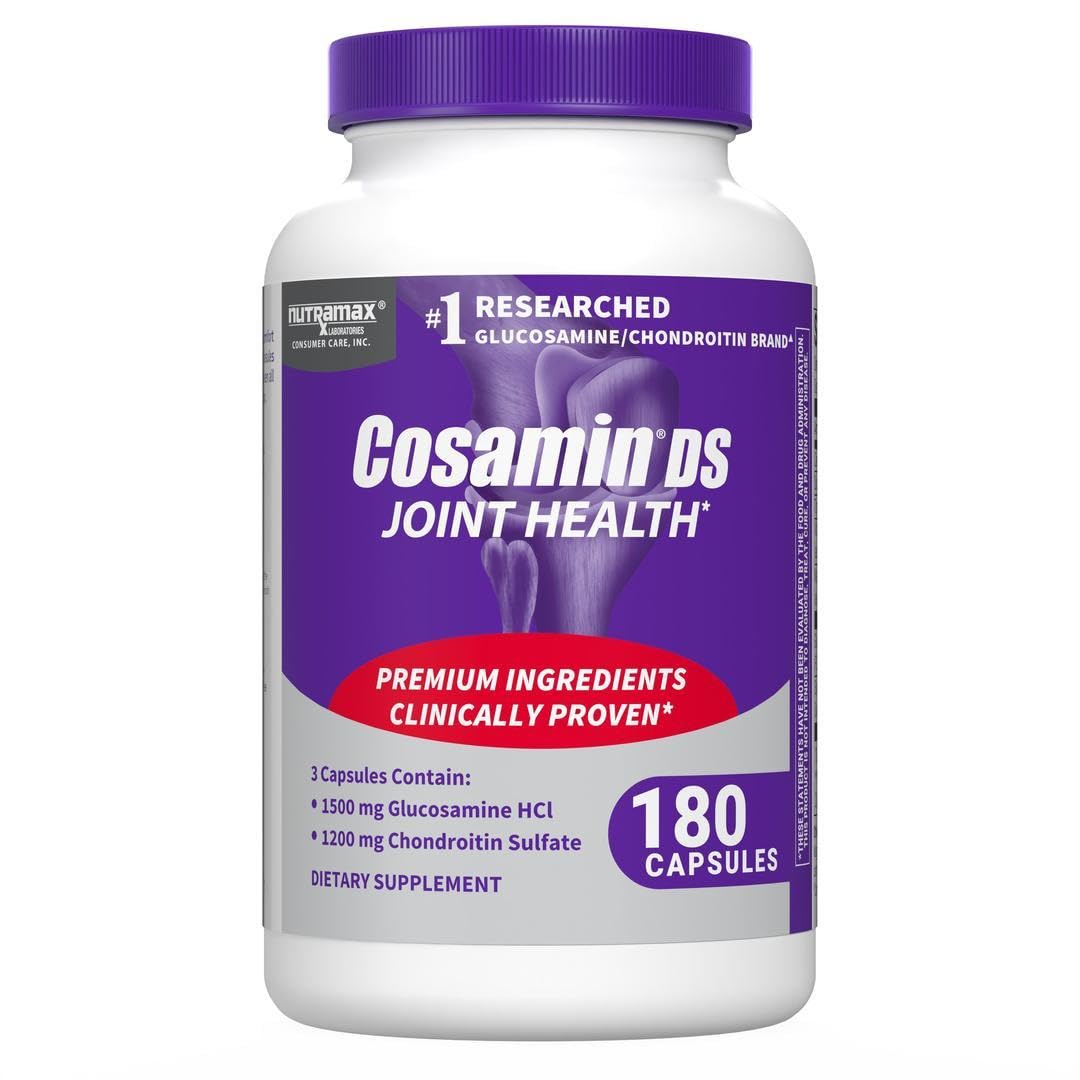 Cosamin DS de Nutramax en bouteille de gélules pour le soutien potentiel à la mobilité