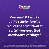 Cosamin DS Nutramax bouteille en main, prise quotidienne facile dans la journée.