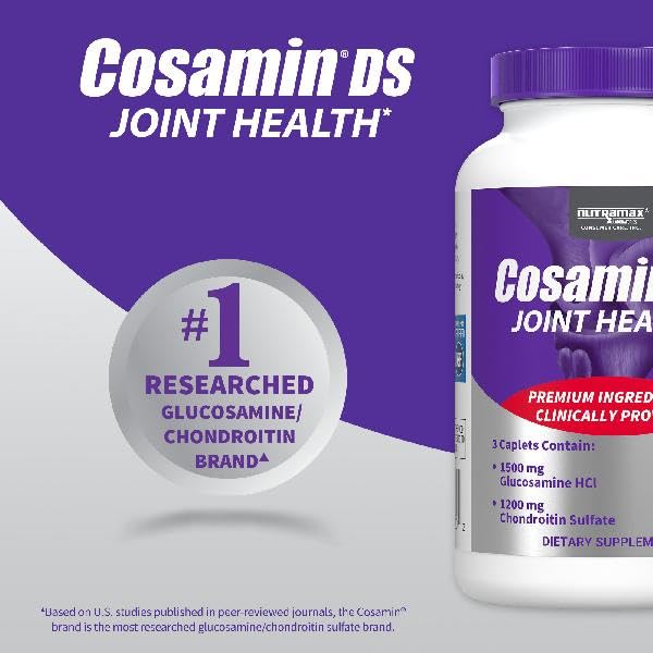 Cosamin DS de Nutramax, bouteille ouverte, prêt à intégrer votre routine bien-être.