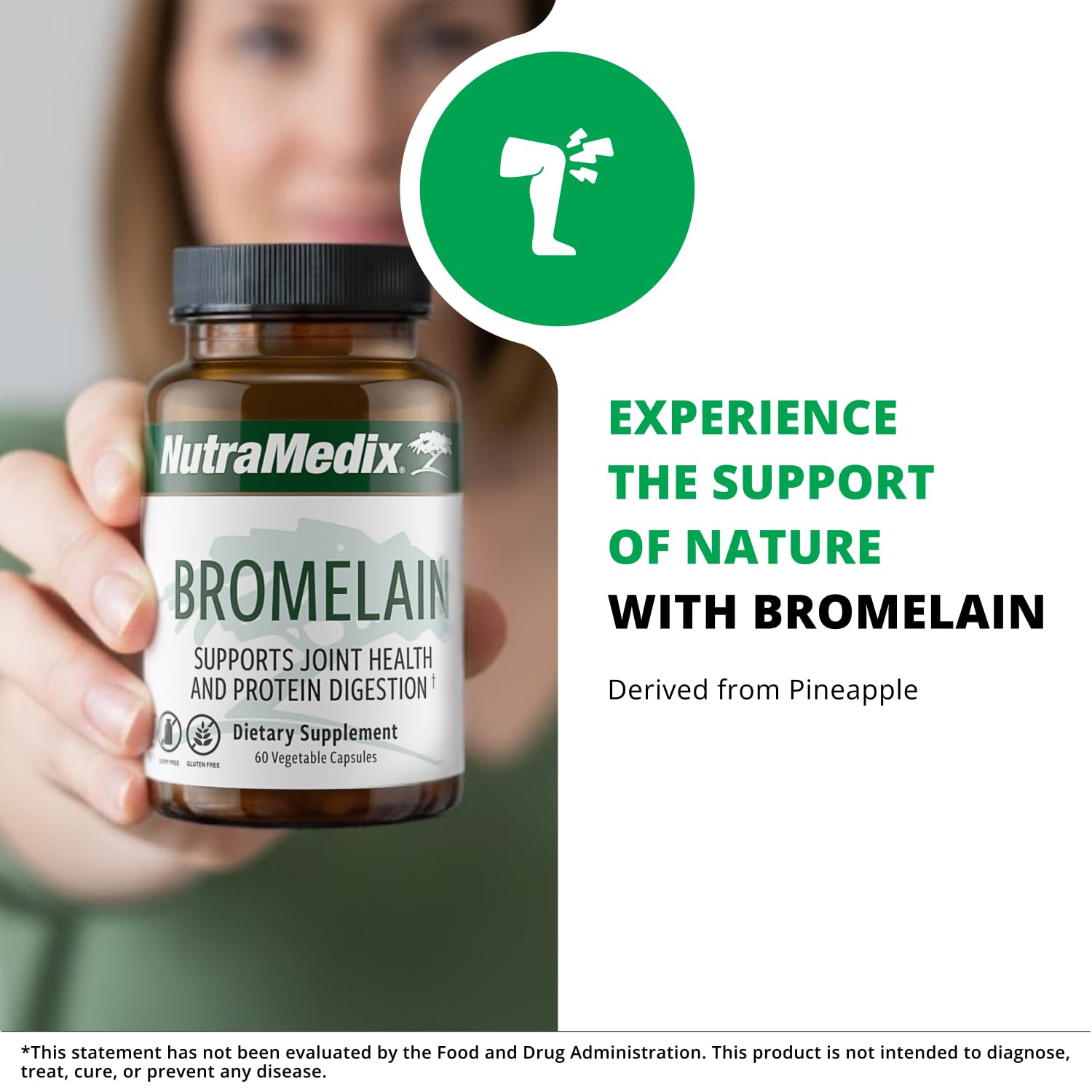 NutraMedix Bromélaïne, soutien à l’exercice quotidien et récupération éventuelle.