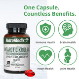 NutraMedix capsules rouges astaxanthine – capsules colorées pour un apport antioxydant naturel.