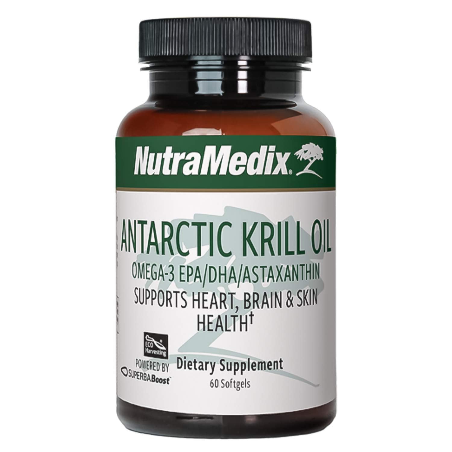 NutraMedix huile de krill antarctique 500 mg en bouteille, format pratique pour routine quotidienne.