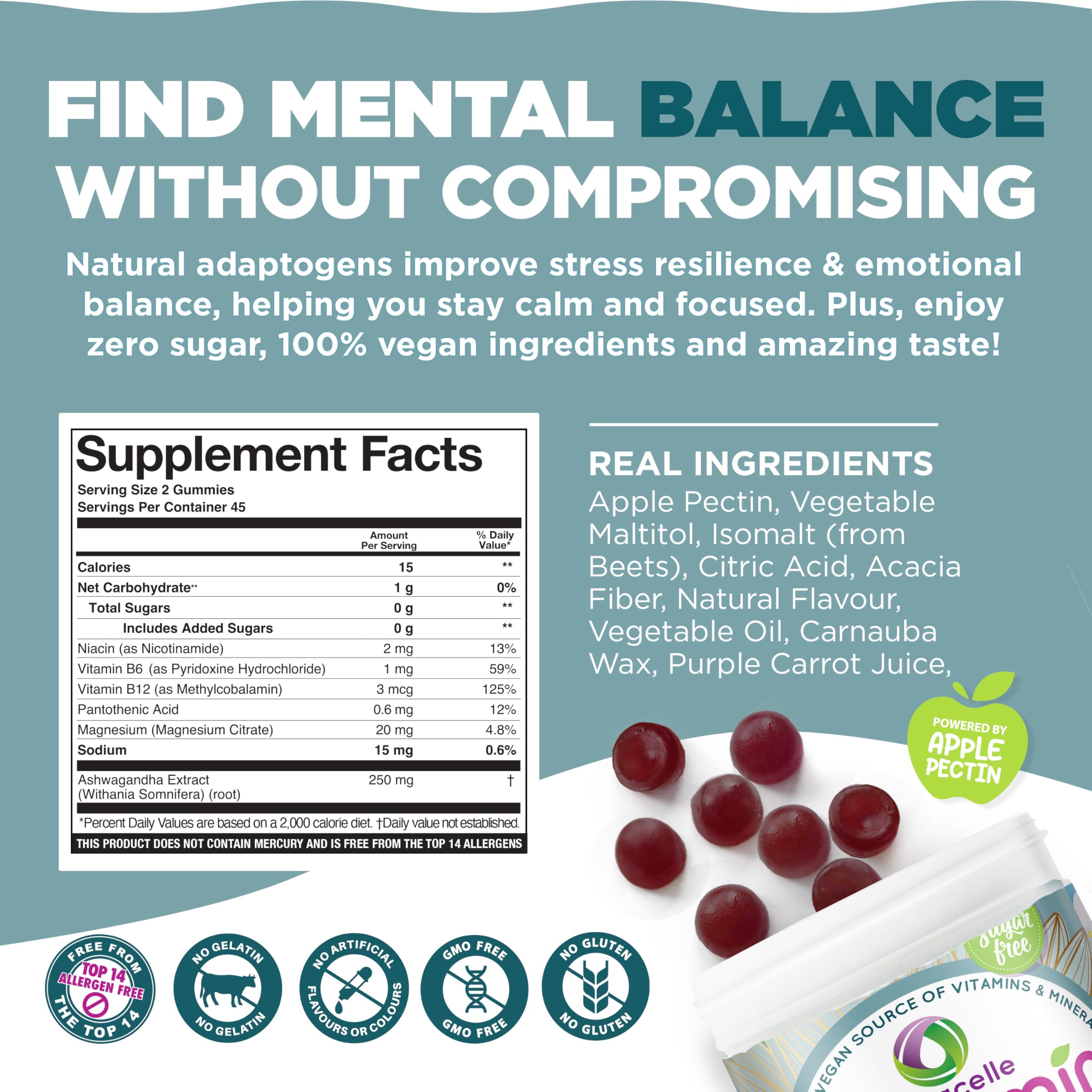 Nutramin par Nutracelle : bonbons B6/B12 pour énergie et concentration.