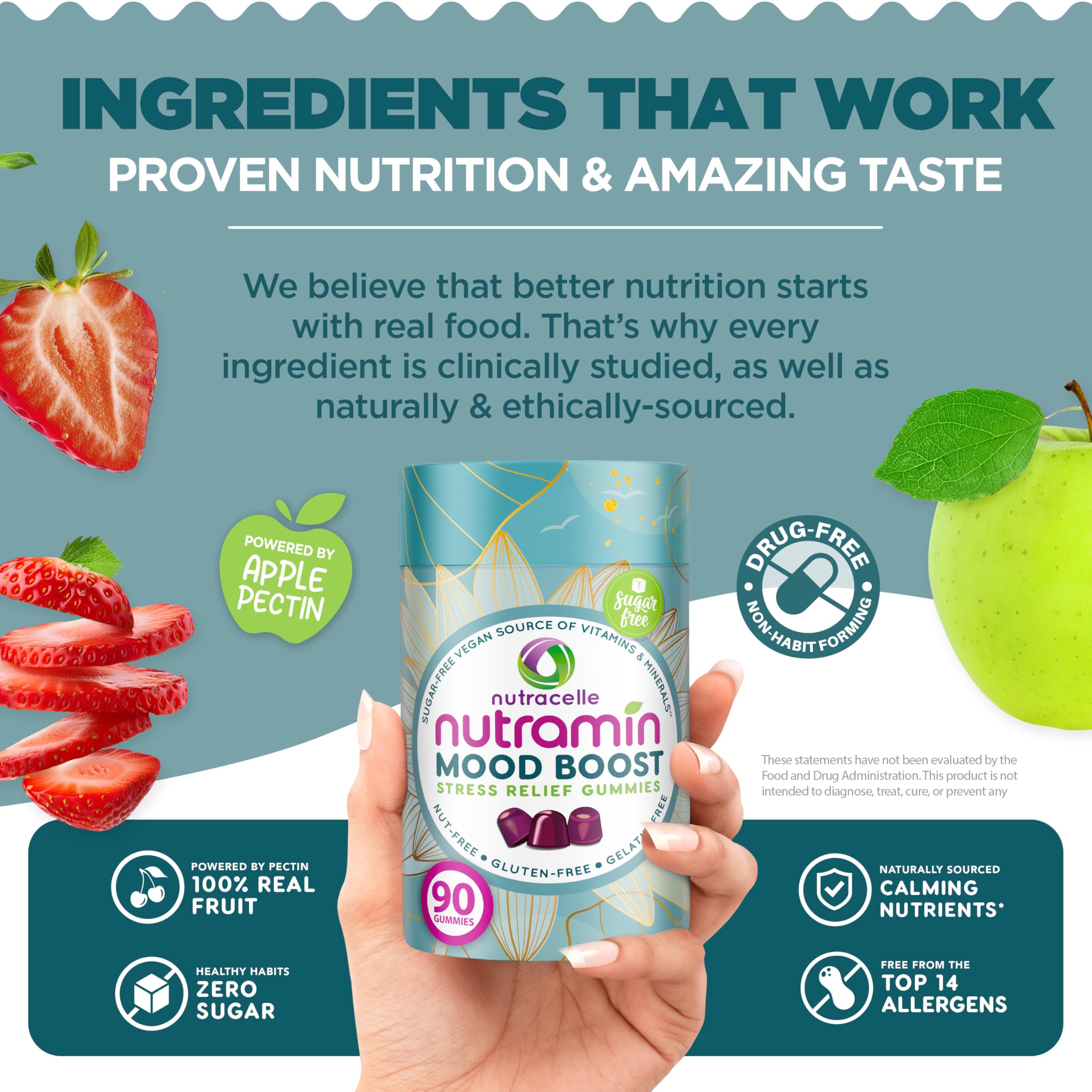 Nutramin par Nutracelle : bonbons magnésium pour bien-être quotidien.