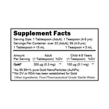 Bouteille MediGOLD à double fermeture assure sécurité et conservation.