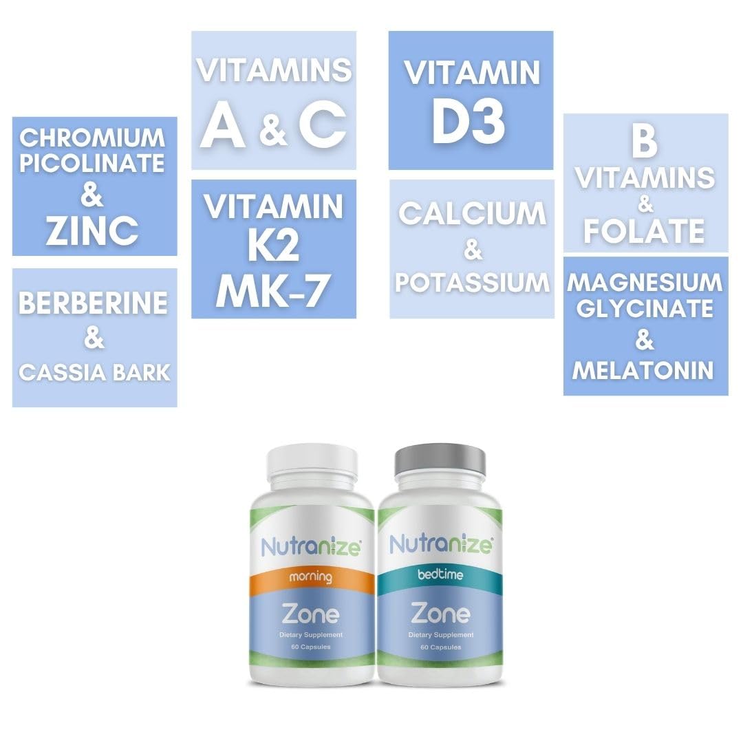 Nutranize Zone: calcium avec D3 et K2 MK-7 pour mobilité et vitalité.