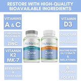 Nutranize Zone: magnésium chelaté et mélatonine pour repos profond.