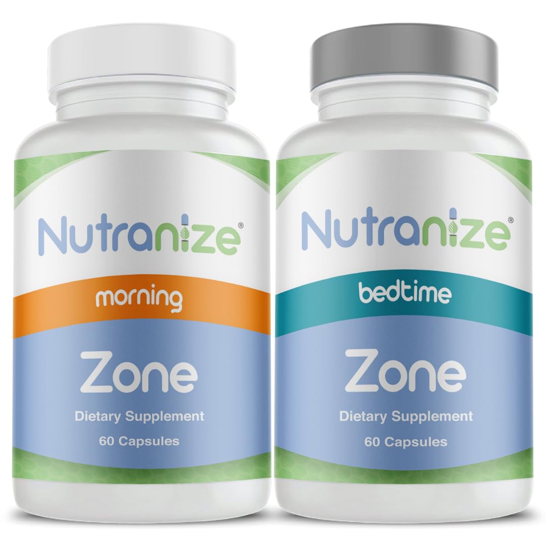 Nutranize Zone: capsule matin en bouteille pour énergie durable.