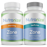 Nutranize Zone: capsule matin en bouteille pour énergie durable.