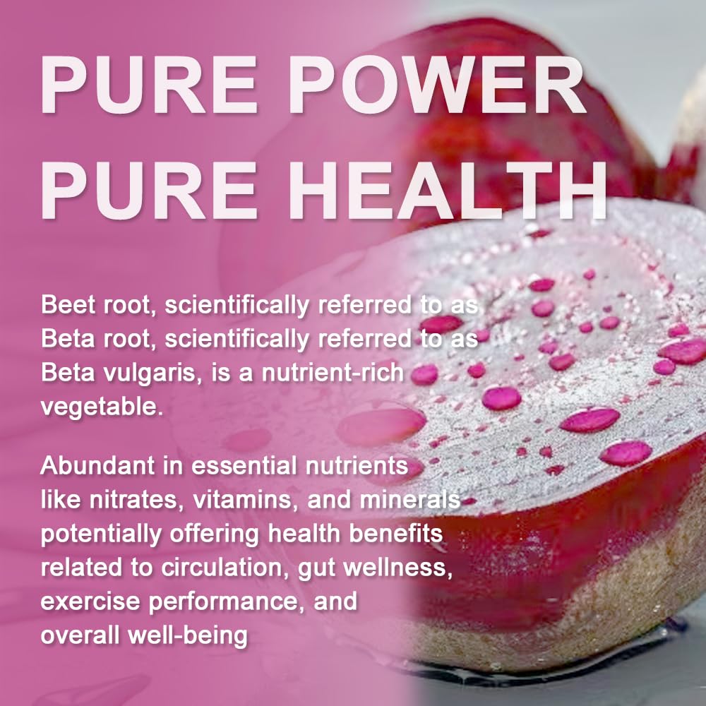NutraNourish gélules de betterave dose quotidienne de 1300 mg pour énergie