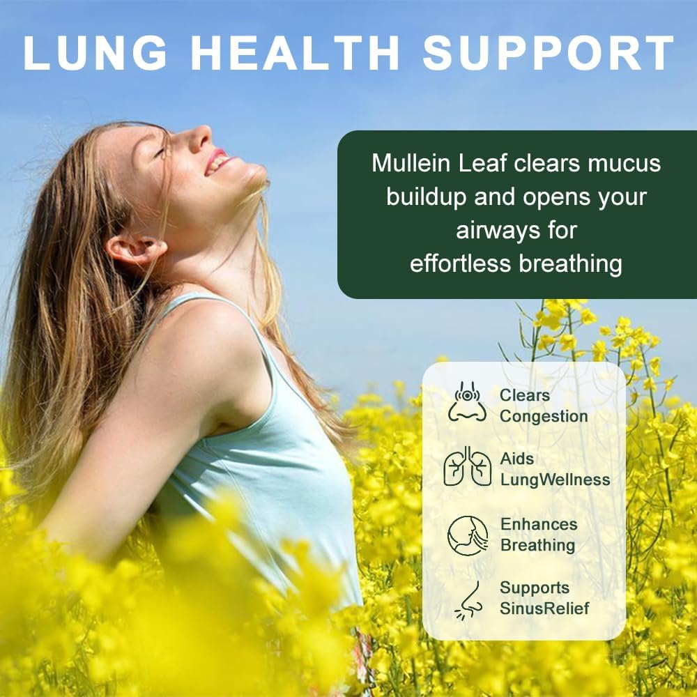 NutraNourish Gommes Mullein santé respiratoire au quotidien.