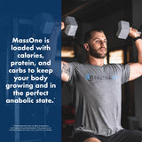 NutraOne Massone Gainer: préparation rapide et goût chocolat gourmet.