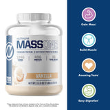 NutraOne Massone Gainer: mélange fluide sans grumeaux après dilution.