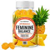 NutraPep Feminine Balance Gummies à l’ananas, soutien quotidien du confort intime.