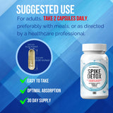NutraPep Spike Detox: extrait de curcuma et thé vert pour défense.