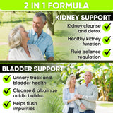 NutraPro Kidney Cleanse – étiquette affichant les ingrédients clés pour une détox naturelle.