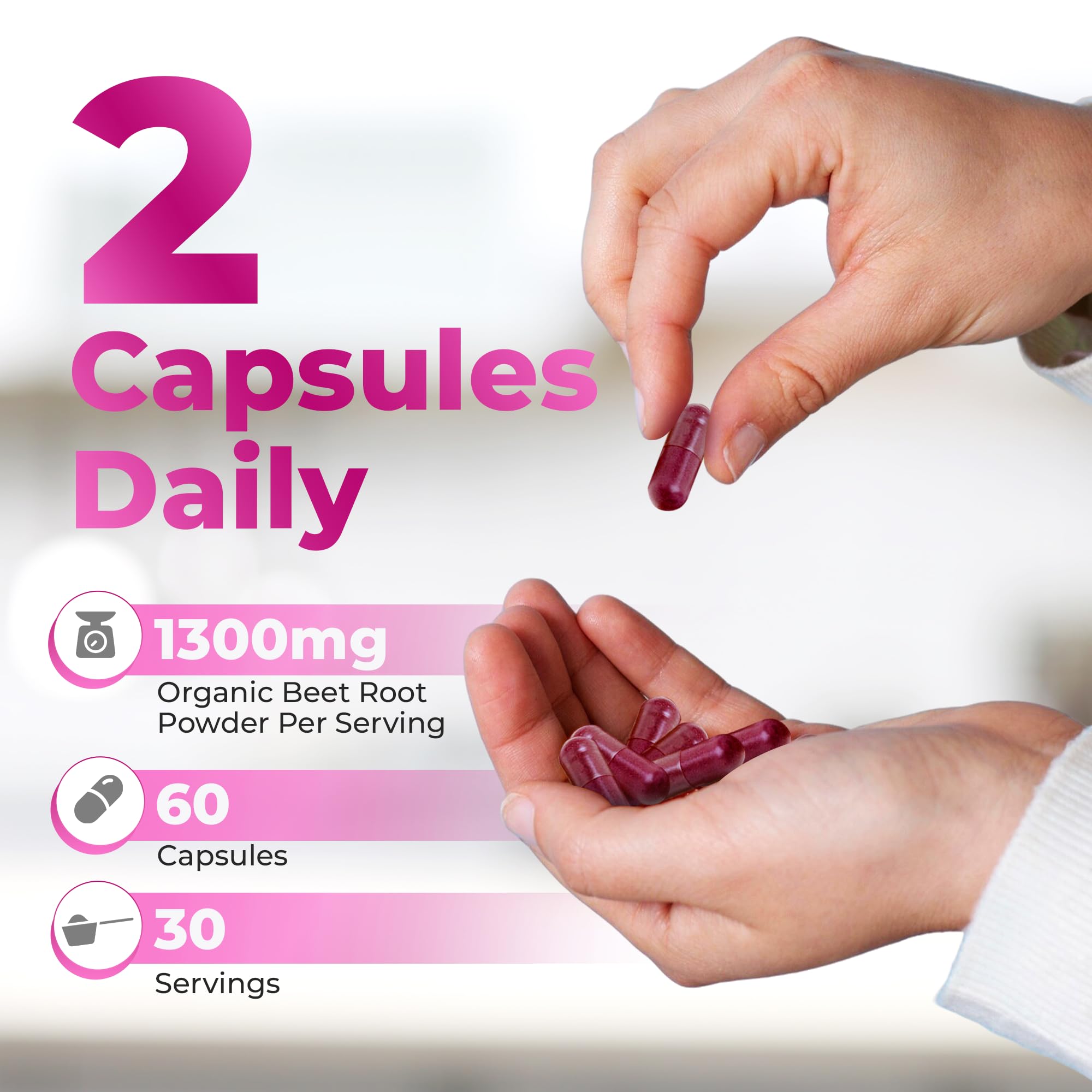 Capsules Nutrathrive Betterave, lab-testées pour qualité fiable et pureté.