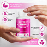 Capsules Nutrathrive Betterave fabriquées aux Etats-Unis dans une usine GMP certifiée.