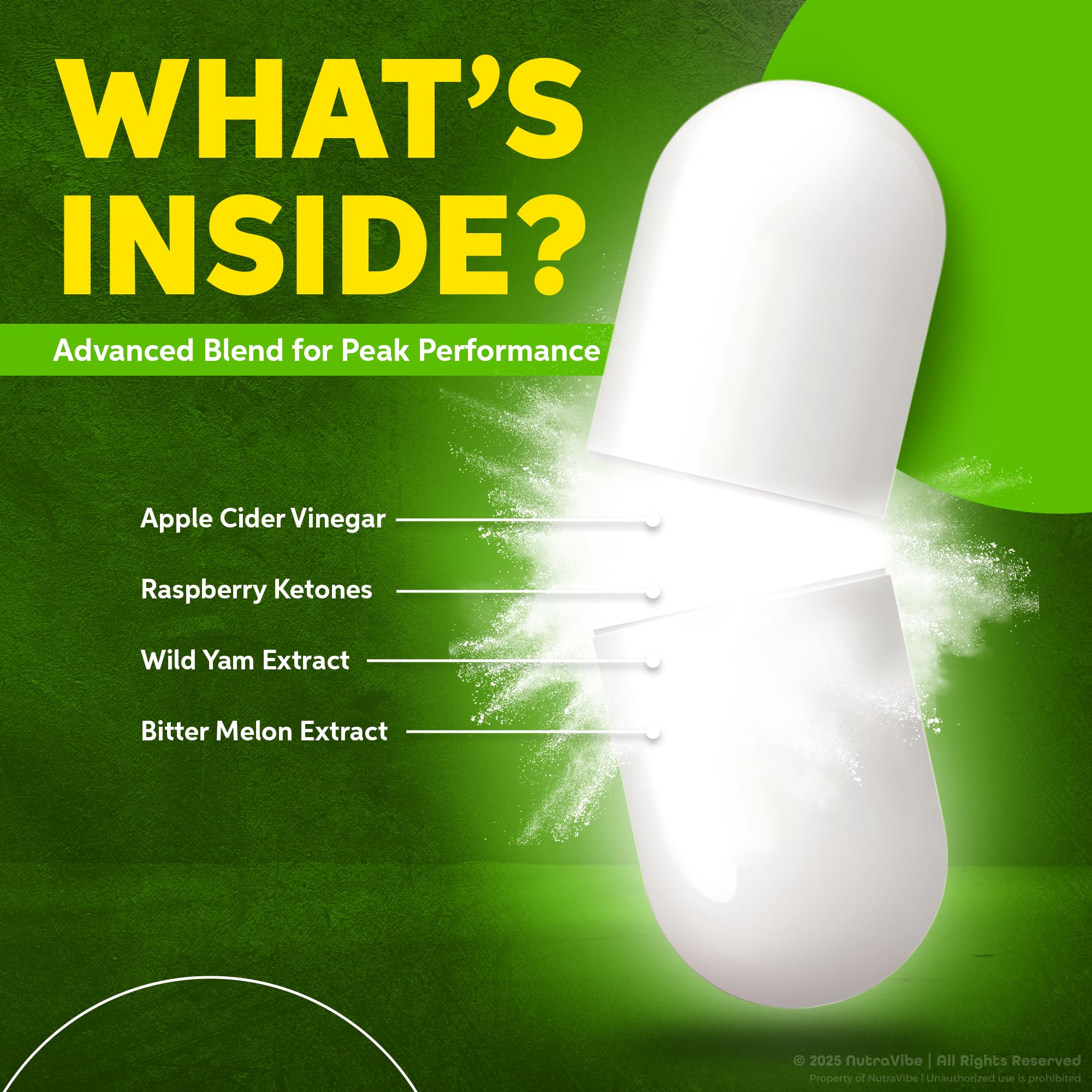 NutraVibe LeanVance, tableau d'informations clair sur l'utilisation