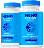 NutraVibe Memo Defender: bouteille pack deux, concentration pratique au quotidien.
