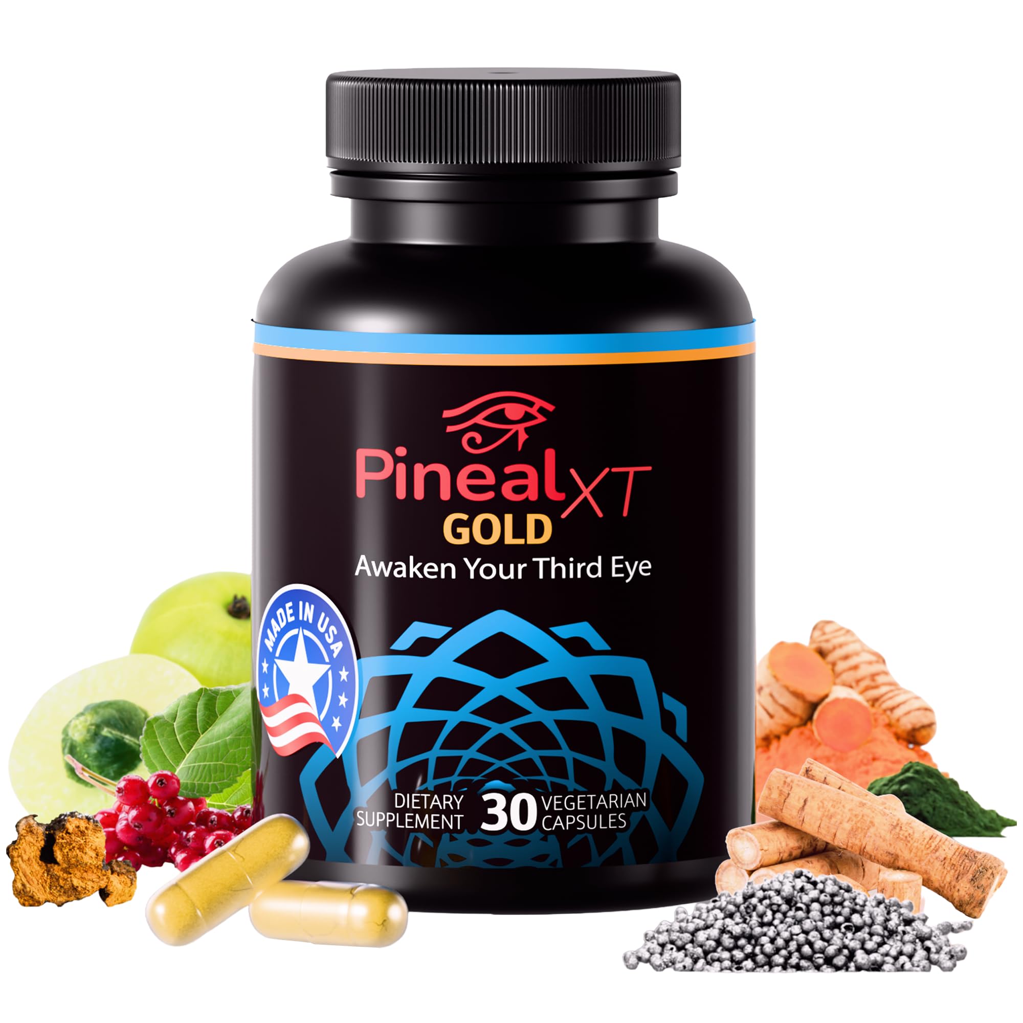 Nutraville Pineale XT Gold – bouteille pratique facilitant la routine quotidienne et la concentration