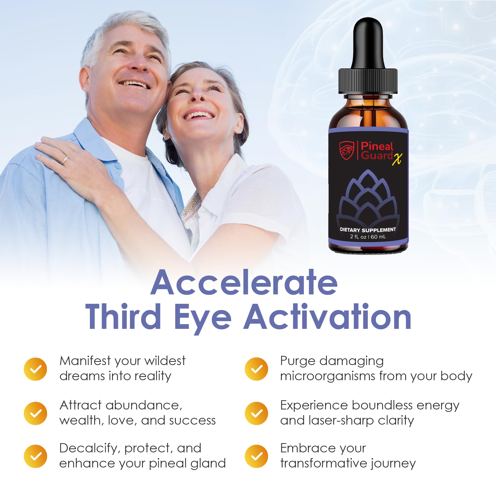 Nutraville Pineal Guard X composition naturelle: soutien potentiel à l’énergie et au focus