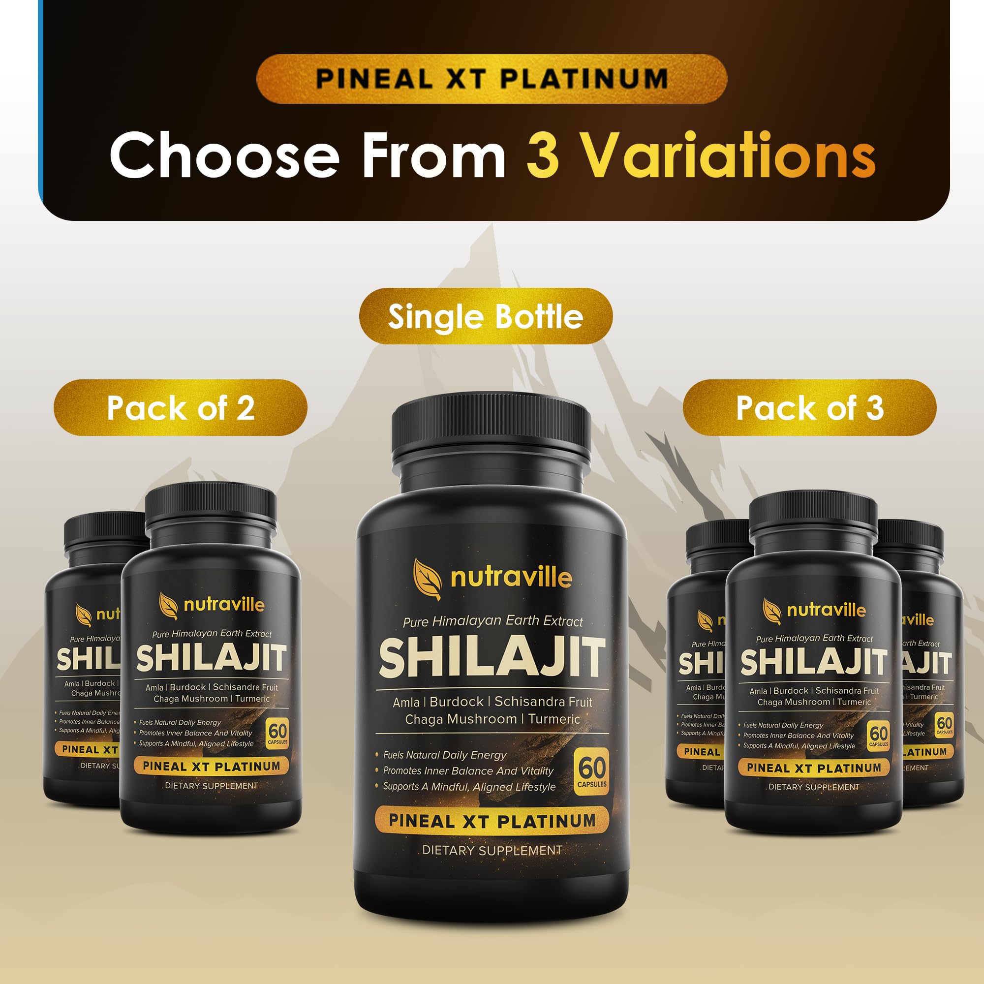 Nutraville Pineal XT Platinum — certification et tests tiers garantissent la pureté