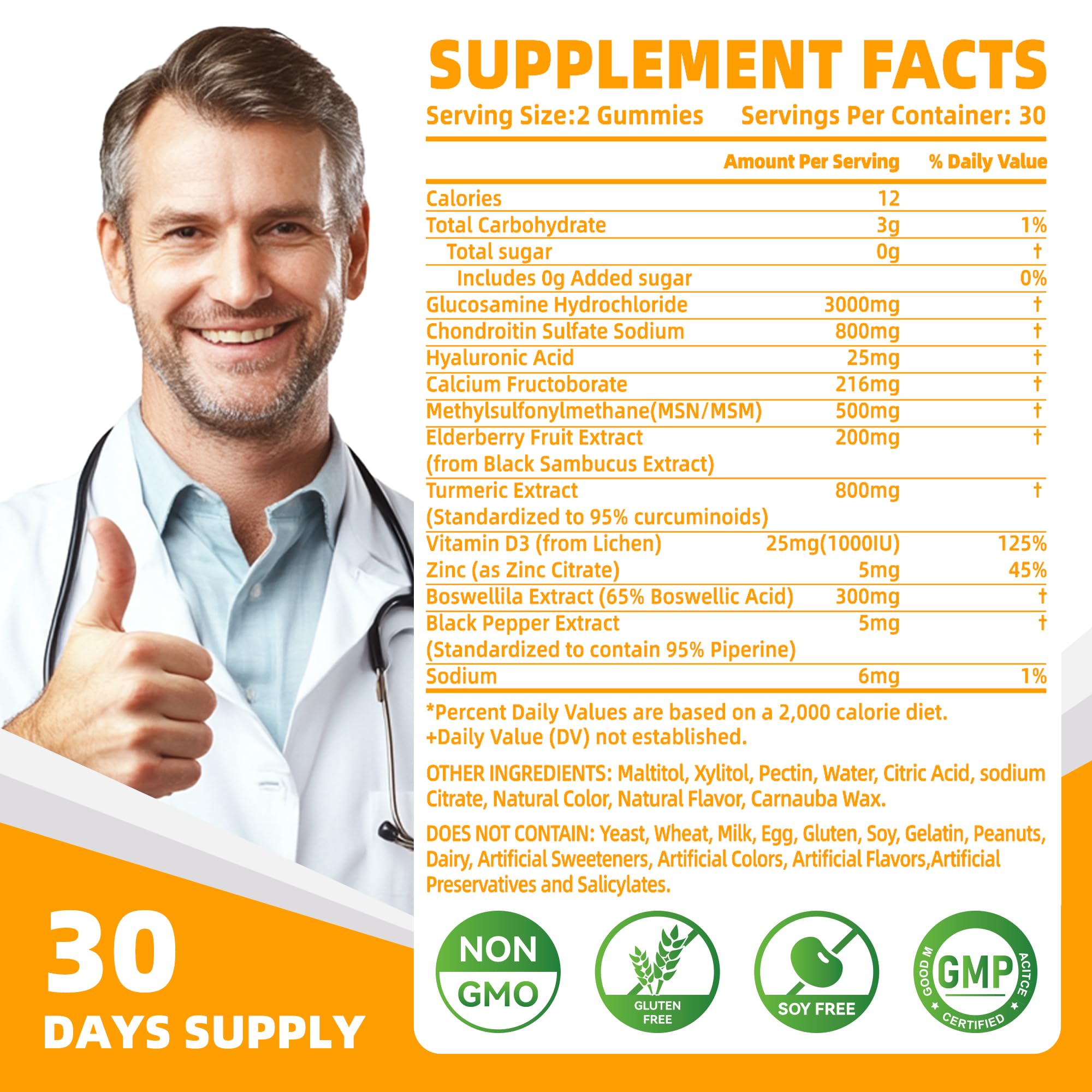 Gummies Nutravita orange dans la bouteille, pratique pour une routine quotidienne.