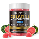 Nutravita gommes créatine-monohydrate, emballage pratique pour une dose quotidienne