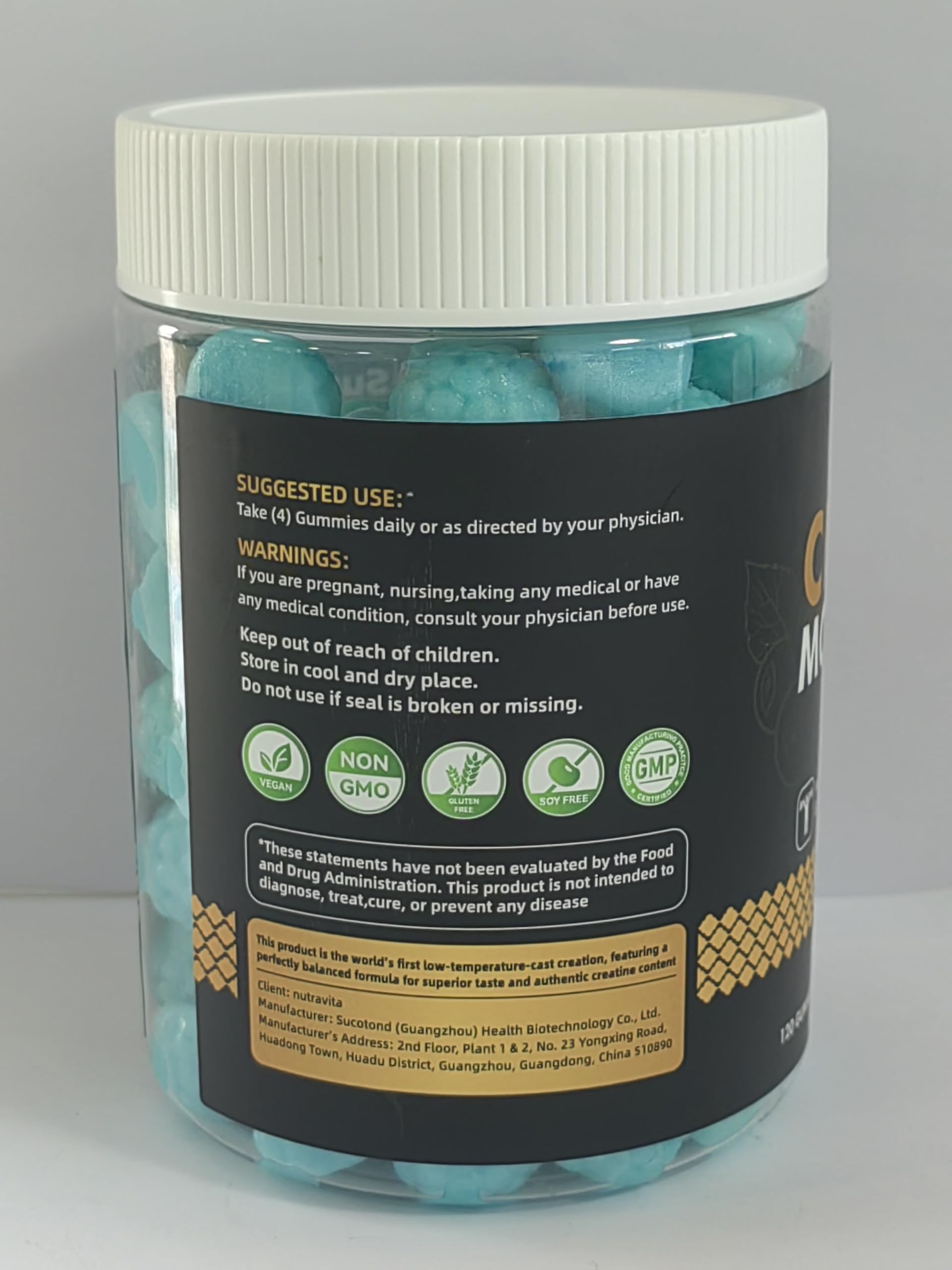 Saveur myrtille Nutravita Creatine, goût agréable après l’effort