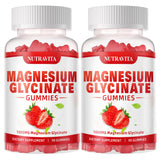 Gomme Nutravita magnésium glycinate 1000mg framboise – prise pratique et goût fruité.
