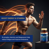 Nutraxin Hommes Multivitamine – comprimés, formulation polyvalente pour énergie et récupération.