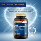 Nutraxin Hommes Multivitamine – prise matin, énergie soutenue pour la journée.