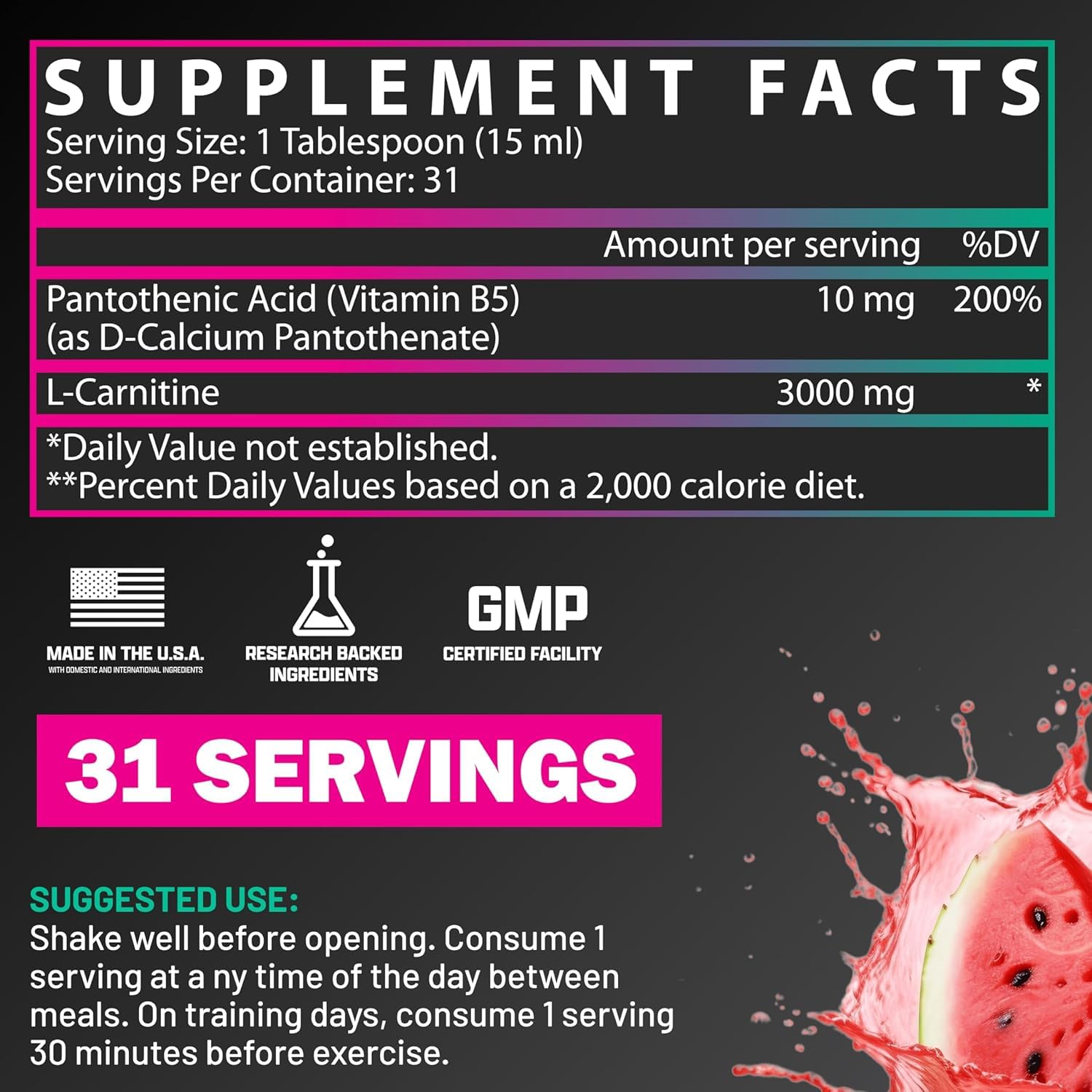 Nutrex carnitine liquide 3000, doseur facile pour dosages pratiques