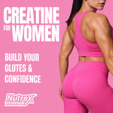 Nutrex Research Creatine pour femmes, fabriqué aux États-Unis dans une installation certifiée GMP.