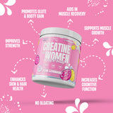 Nutrex Research Creatine pour femmes, collagène et BCAA, soutient potentiellement les muscles et les articulations.