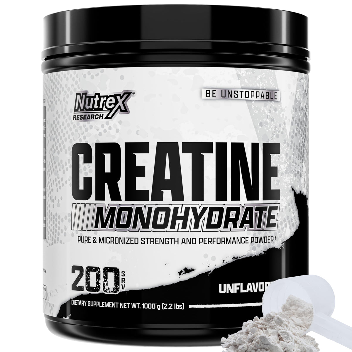 Nutrex Research Creatine micronisée – poudre pure favorisant la force et l’endurance.