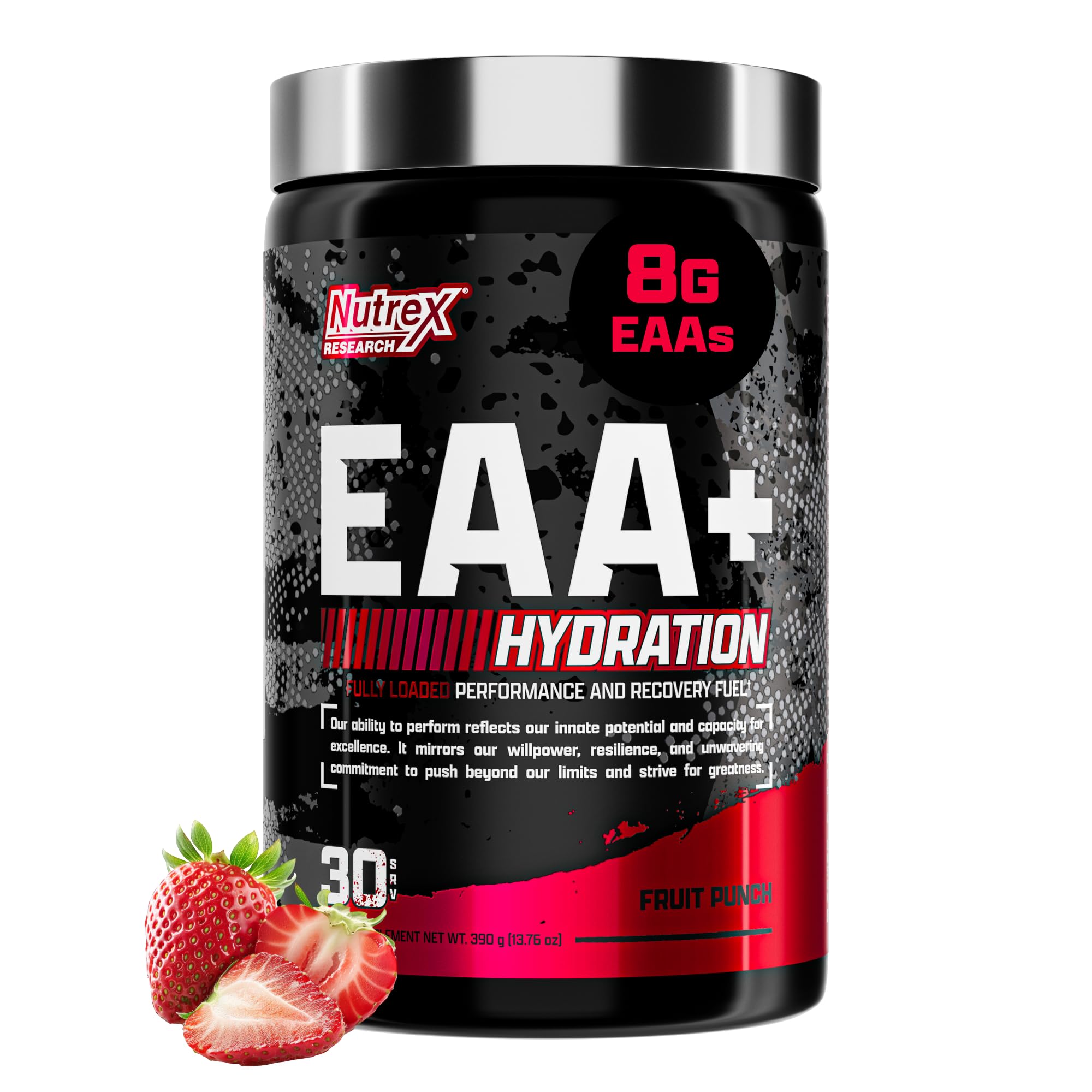 Nutrex Research EAA Hydration bouteille Fruit Punch, hydratation efficace pendant l’entraînement