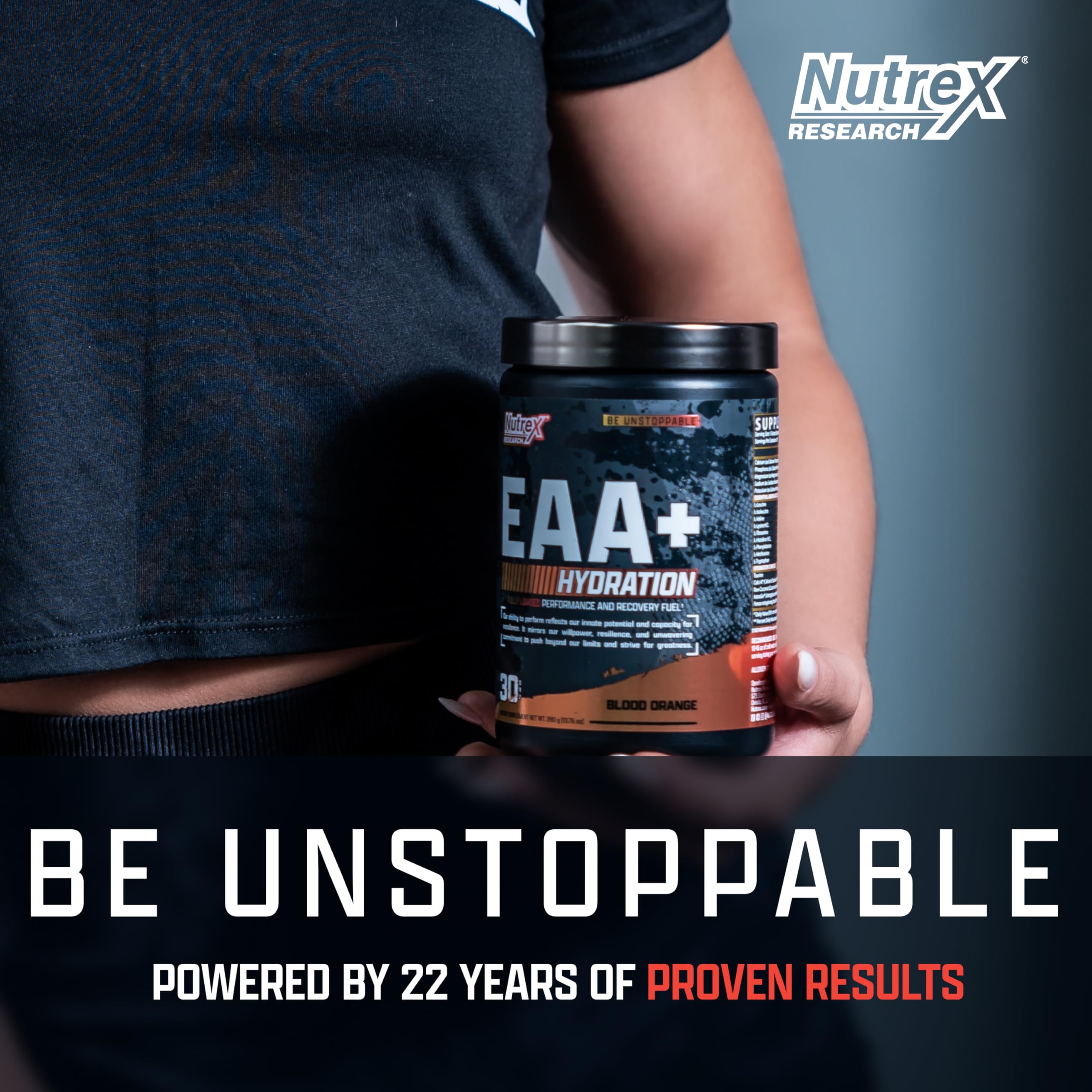 Nutrex EAA Hydration, soutien à l'endurance et récupération pendant l'entraînement.