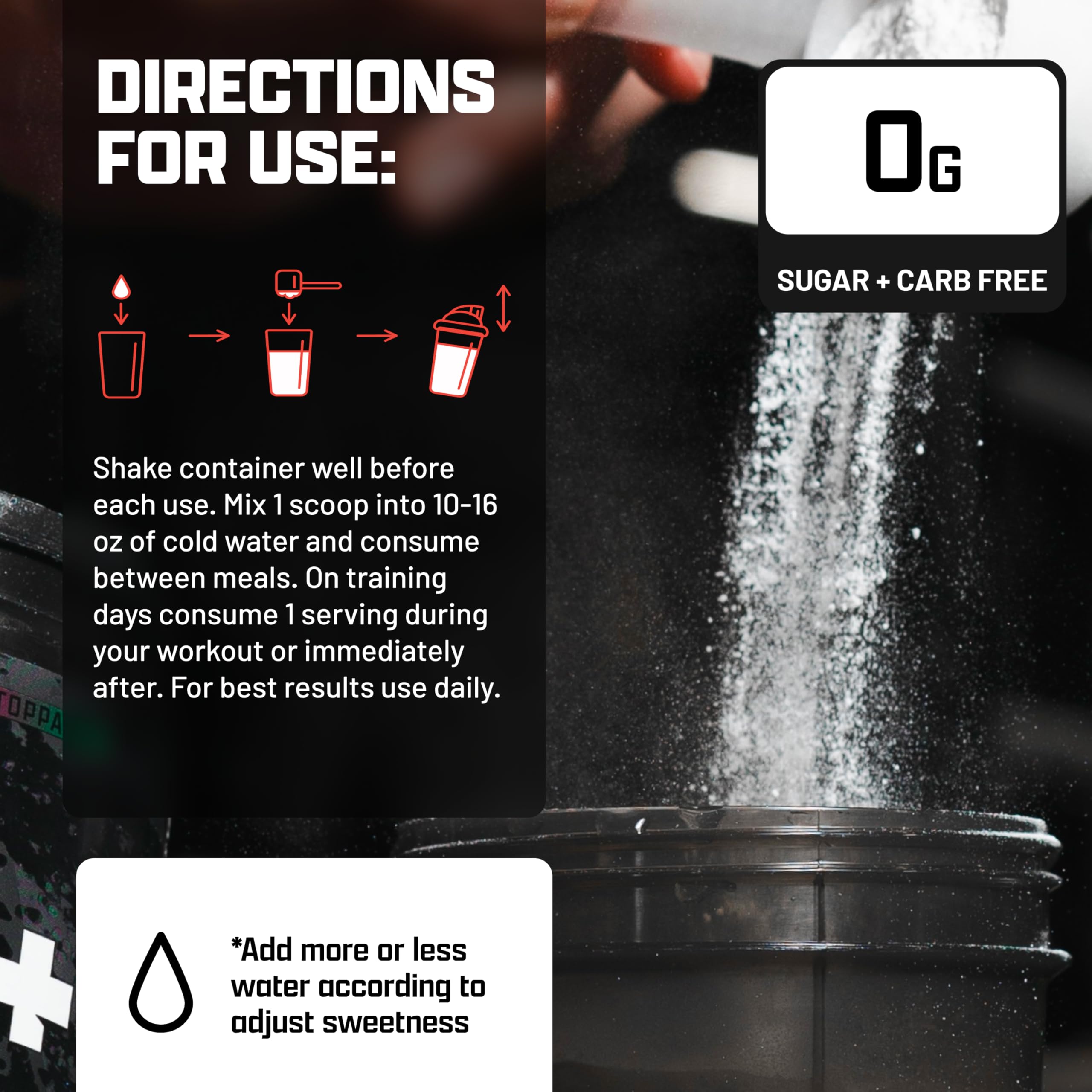 Nutrex EAA Hydration, gobelet rafraîchissant pour séances intenses.