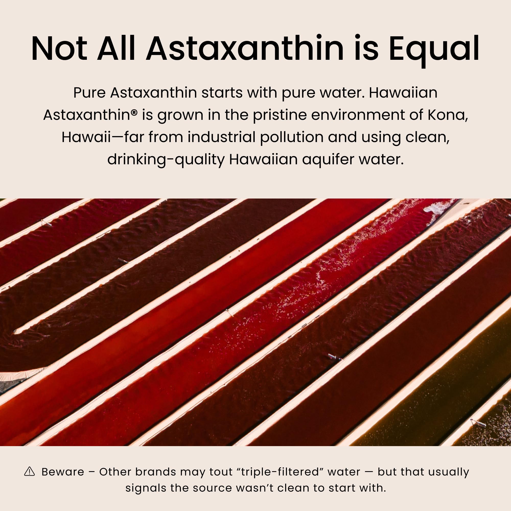 BioAstin Nutrex Hawaii — étiquette transparente et absence d’allergènes majeurs