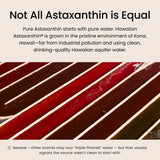 BioAstin Nutrex Hawaii — étiquette transparente et absence d’allergènes majeurs