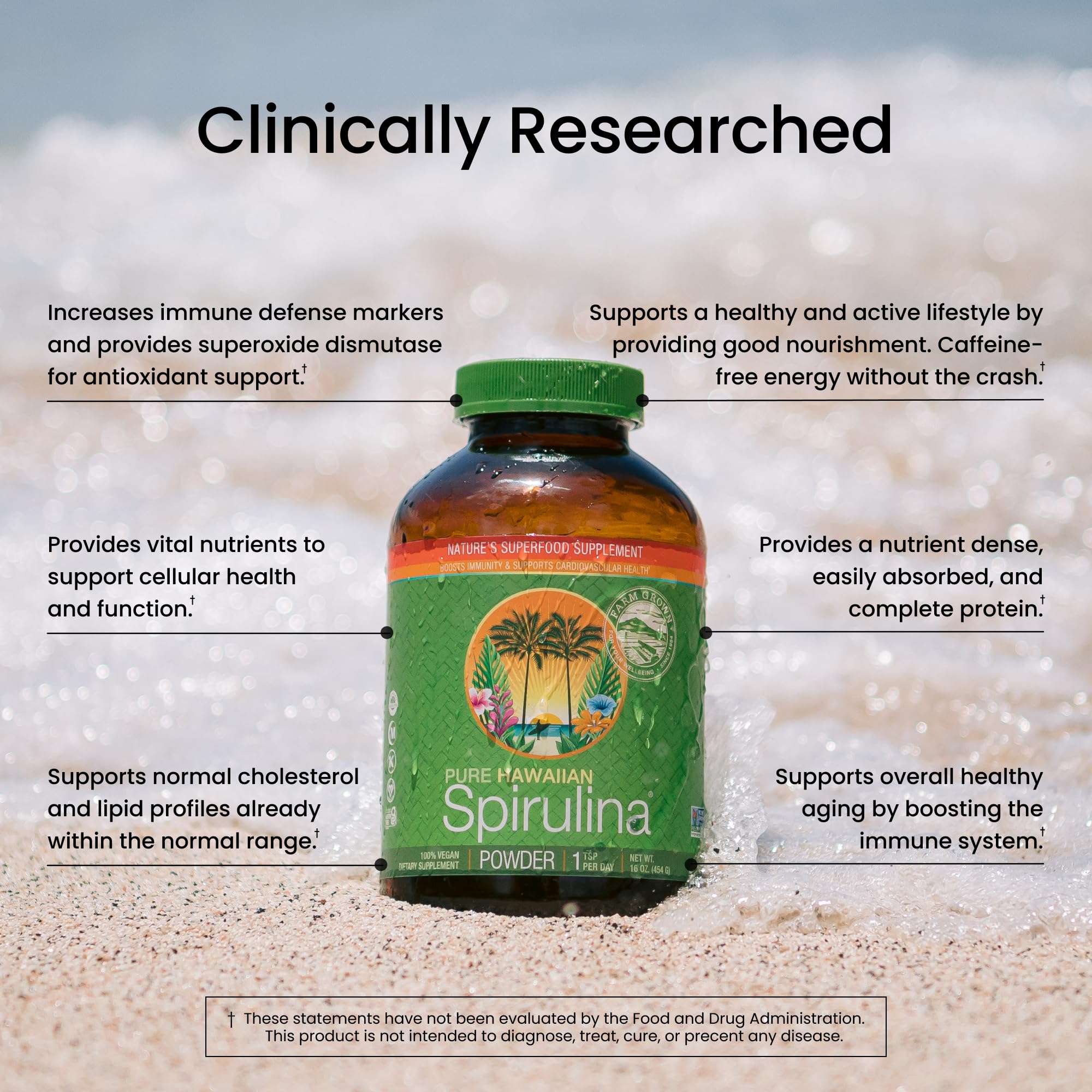 Nutrex Hawaii Poudre Spiruline Hawaienne smoothie met en valeur une integration simple dans les smoothies