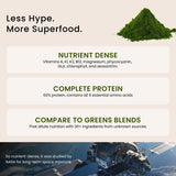 Nutrex Hawaii Poudre Spiruline Hawaienne verre-melange illustre le mélange facile pour energie